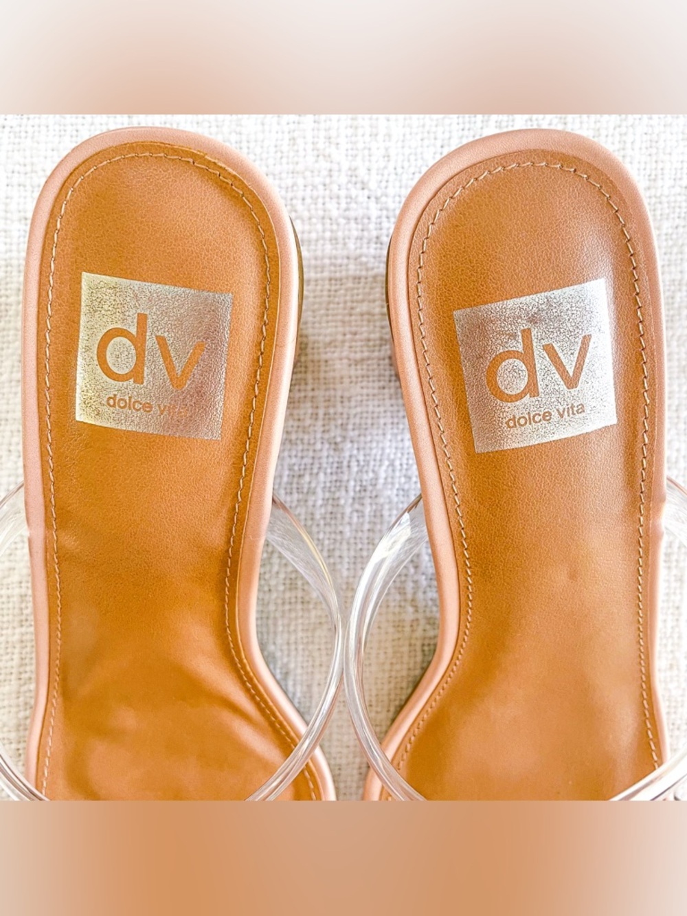 Dolce Vita neutral strappy heels. - Picture 6 of 13